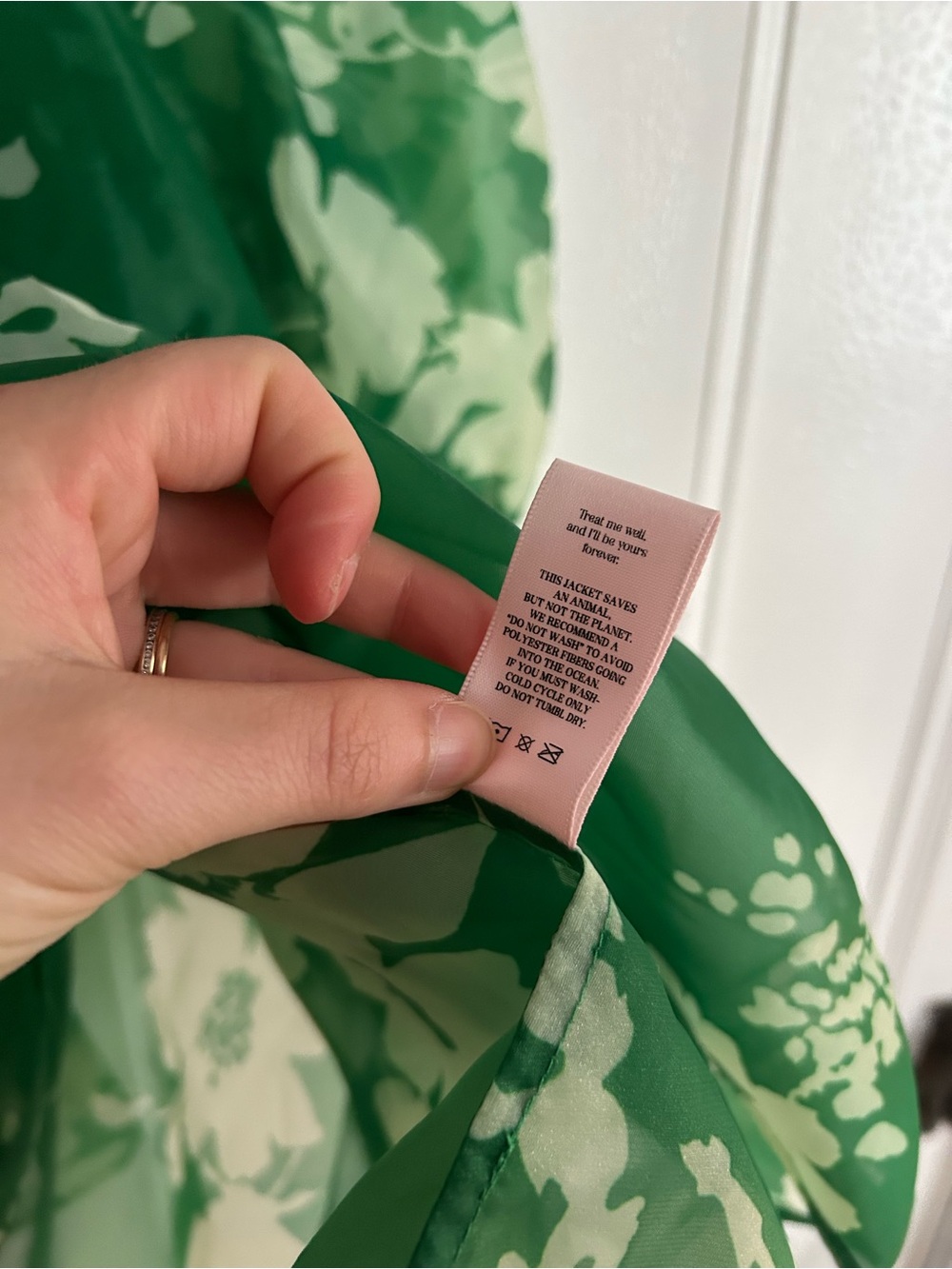 Selkie The summer field cotton candy blouse Size 4 green organza - Picture 7 of 10